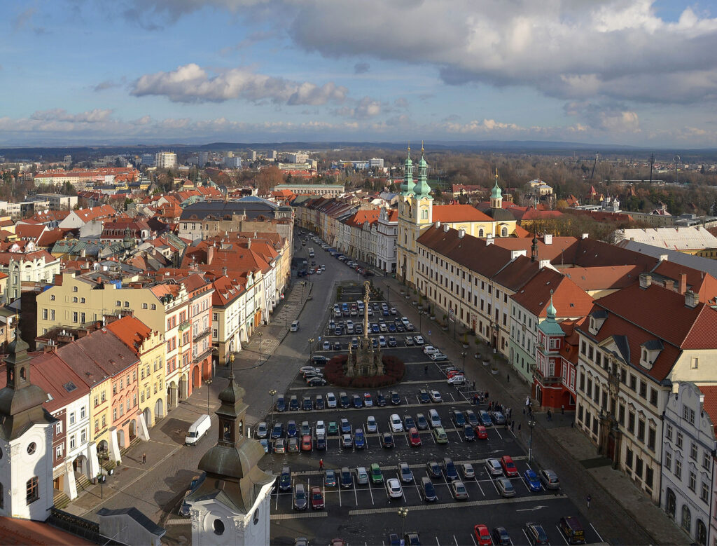 Hradec Králové - old town square